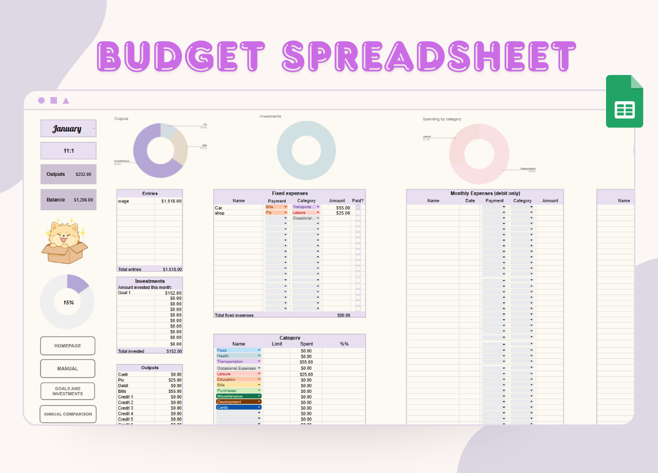Budget Spreadsheet 2026