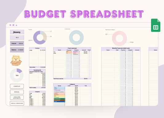 Budget Spreadsheet 2026